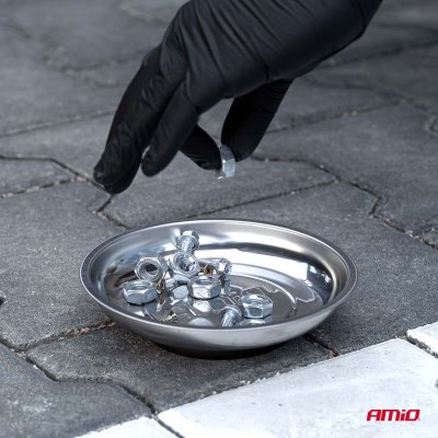 Magnetisk skål i rustfrit stål 110 mm AMIO-04914