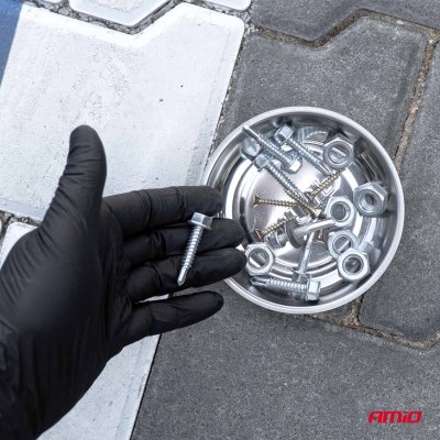 Rustfrit stålle magnetisk skål 150 mm AMIO-04915