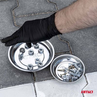 Sæt af magnetiske skåle i rustfrit stål 110mm 150mm AMIO-04916