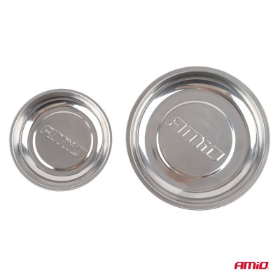 Sæt af magnetiske skåle i rustfrit stål 110mm 150mm AMIO-04916