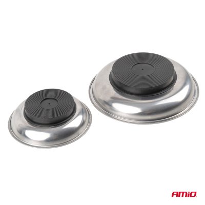 Sæt af magnetiske skåle i rustfrit stål 110mm 150mm AMIO-04916