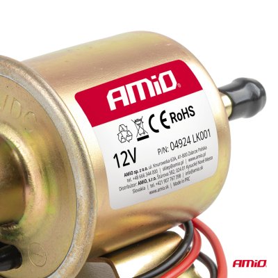 Elektrisk brændstofpumpe 8mm 12V AMIO-04924