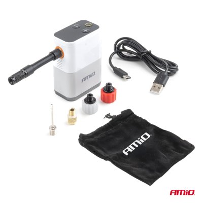 Bærbar digital cykel luftkompressor 40W USB-C AMIO-04946