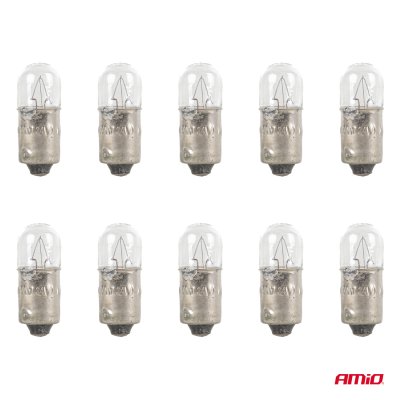 Halogenpærer T4W 24V 4W BA9S 10szt.AMIO-04945