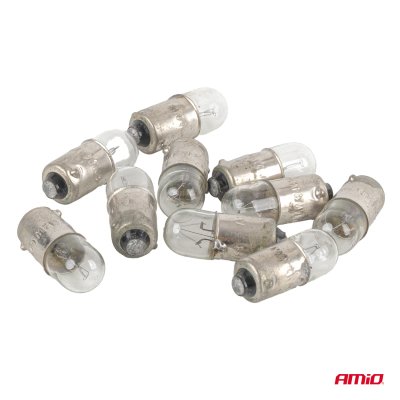Halogenpærer T4W 24V 4W BA9S 10szt.AMIO-04945