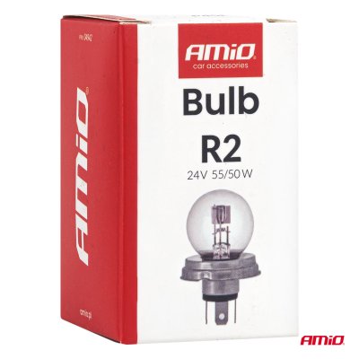Halogenpære R2 24V 55/50W P45T AMIO-04942