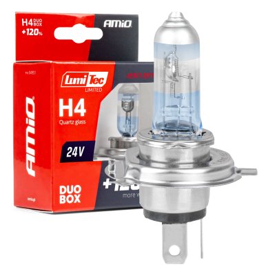 Halogenpærer H4 24V 75/70W LumiTec LIMITED +120% DUO AMIO-04951