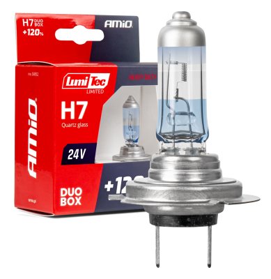 Halogenpærer H7 24V 70W LumiTec LIMITED +120% DUO AMIO-04952