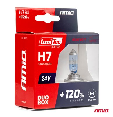 Halogenpærer H7 24V 70W LumiTec LIMITED +120% DUO AMIO-04952