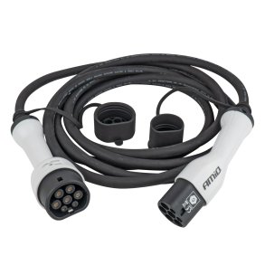 EV Opladningskabel med stik Type2 til Type2 3P 11 kW 5 m AMIO-04971