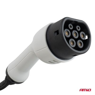 EV Opladningskabel med Stiktype2 til Type2 3P 22 kW 5 m AMIO-04972