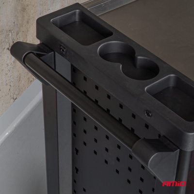V�rkstedsbord med 290 dele v�rkt�jss�t 770x460x870mm AMIO-04987