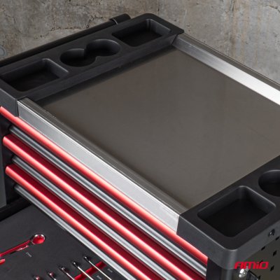 V�rkstedsbord med 290 dele v�rkt�jss�t 770x460x870mm AMIO-04987