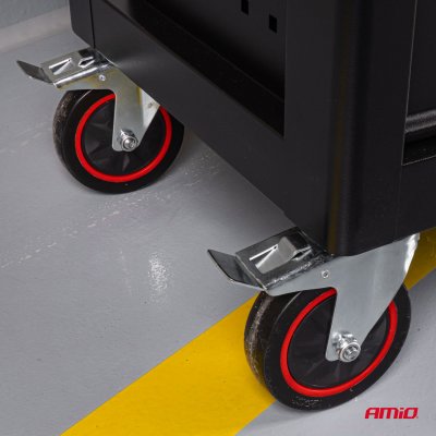 V�rkstedsbord med 290 dele v�rkt�jss�t 770x460x870mm AMIO-04987