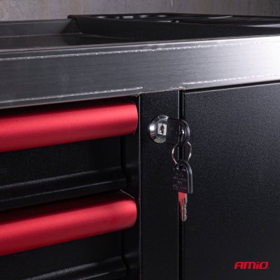 V�rkt�jsskab med 258 dele v�rkt�js�t 1080x460x890mm AMIO-04988