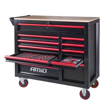 V�rkt�jsskabe med 471 dele v�rkt�js�t 1080x460x890mm AMIO-04989