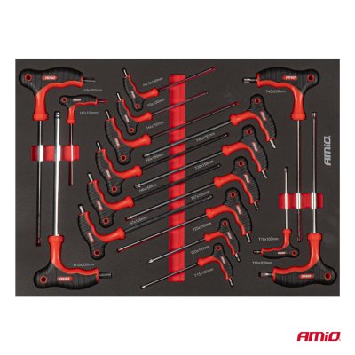 V�rkt�jsskabe med 471 dele v�rkt�js�t 1080x460x890mm AMIO-04989