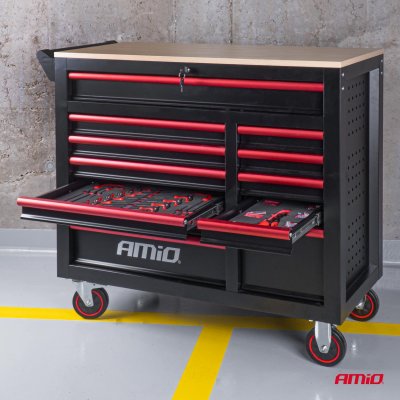 V�rkt�jsskabe med 471 dele v�rkt�js�t 1080x460x890mm AMIO-04989