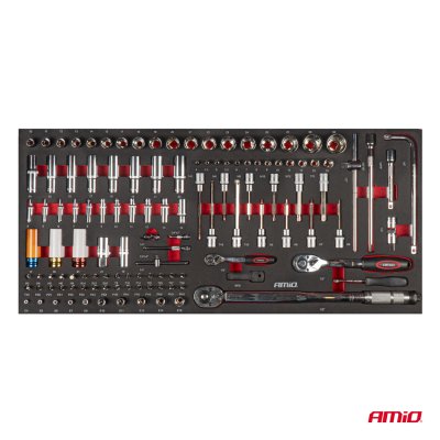 V�rkt�jsskabe med 471 dele v�rkt�js�t 1080x460x890mm AMIO-04989