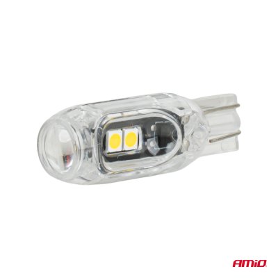 LED pærer STANDARD T10 2835 5SMD Hvid 12V AMIO-04995