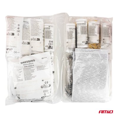 F�rstehj�lp kit i en plastikboks DIN 13164 AMIO-05011
