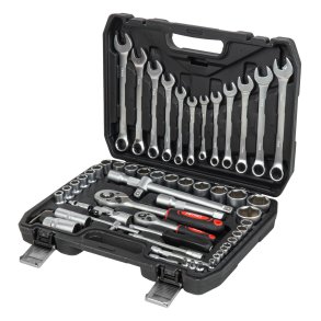 V�rkt�jss�t med skruen�gler og sockets med ratchet 61 el AMIO-05017