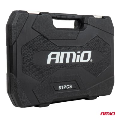 V�rkt�jss�t med skruen�gler og sockets med ratchet 61 el AMIO-05017