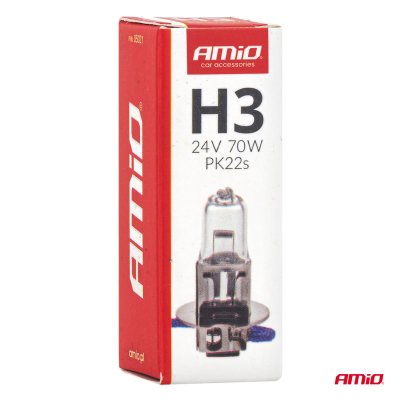 Halogenpære H3 24V 70W PK22s AMIO-05021