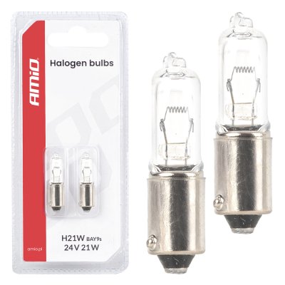 Halogenpære H21W 24V 21W BAY9S AMIO-05023
