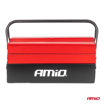 Foldbar v�rkt�jsboks med 86 dele CRV v�rkt�j 460x200x200mm AMIO-04984