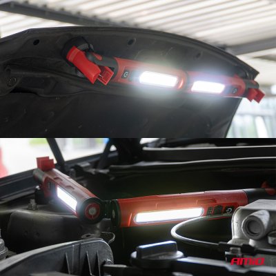 LED Inspektionslampe med magnet og klemme 4000 mAh AMIO-05024