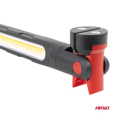 LED Inspektionslampe med magnet og klemme 4000 mAh AMIO-05024