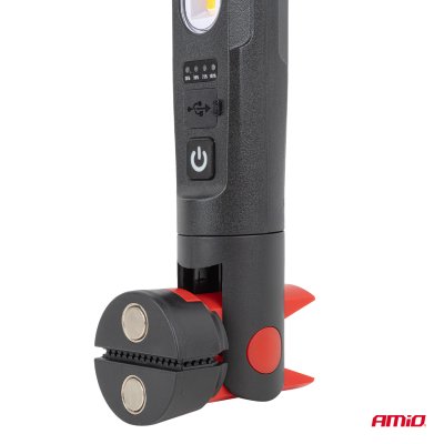 LED Inspektionslampe med magnet og klemme 4000 mAh AMIO-05024