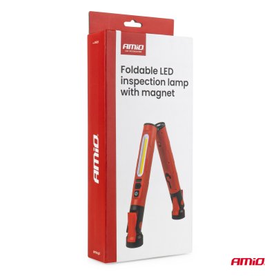 Fleksibel LED inspektionslampe med magnet 4000mAh AMIO-05025