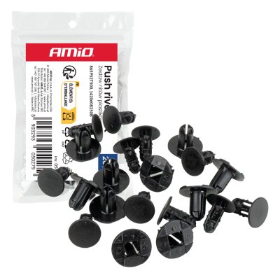 Plastik nitte s�t, 20 stk. AMIO-05027