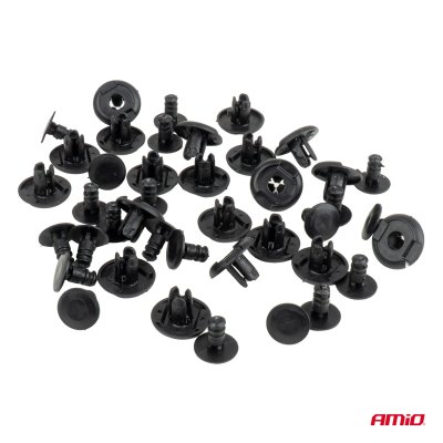 Udvidelsesklips s�t 10 mm ⌀ 6.5 mm, 20 stk. AMIO-05036