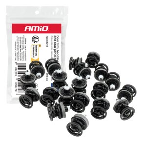 D�rtrim, loftbekl�dning og sidepanel clips s�t 30,5 mm, 20 stk. AMIO-05037