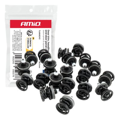D�rtrim, loftbekl�dning og sidepanel clips s�t 30,5 mm, 20 stk. AMIO-05037