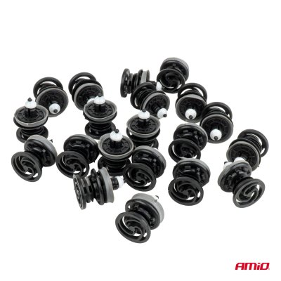 D�rtrim, loftbekl�dning og sidepanel clips s�t 30,5 mm, 20 stk. AMIO-05037