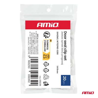 S�nkeklipset 14/8 mm, 20 stk. AMIO-05039
