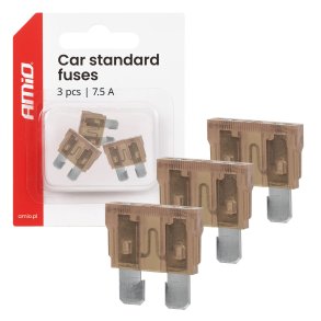 Bilbladssikringer STANDARD 3 stk 7,5A AMIO-05104