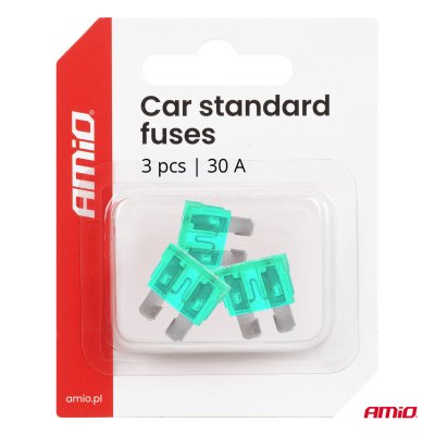 Bilbladssikringer STANDARD 3 stk 30A AMIO-05109