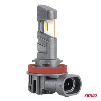 LEDr forlygter med vejgodkendelse R37 E-MARK H11 PnP FAN 18W AMIO-05120