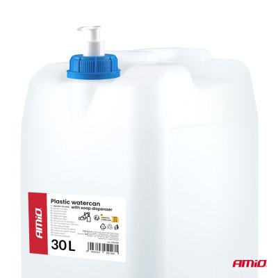 Plastikvandkande med sæbedispenser 30L AMIO-05148