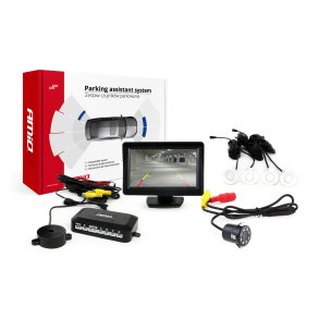 4 hvide sensorer TFT01 4,3 med CAM-308 LED 18mm nattevisionskamera