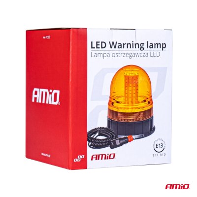LED Advarselslampe W09M MAG/3 BOLT, ECE R10 80LED 12/24V IP56 AMIO-01502