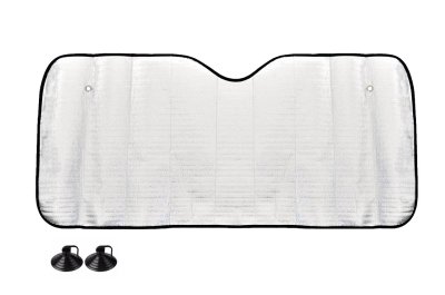 Frontglasdækning - 145x70 cm - sølv, EPE skum
