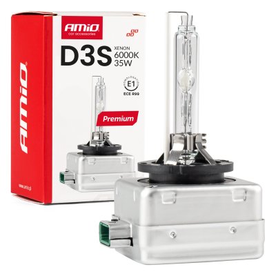 Xenon pære D3S 6000K AMiO PREMIUM