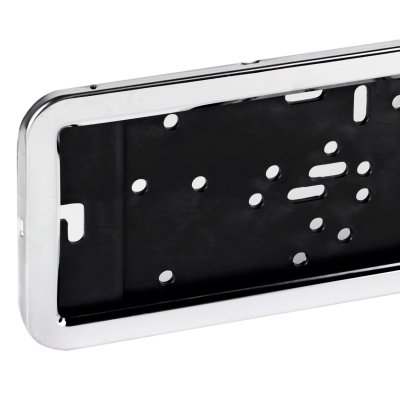 Rustfrit stål nummerpladeskilt ramme INOX LPF 001