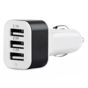 Telefonoplader 3xUSB hvid PCH-03